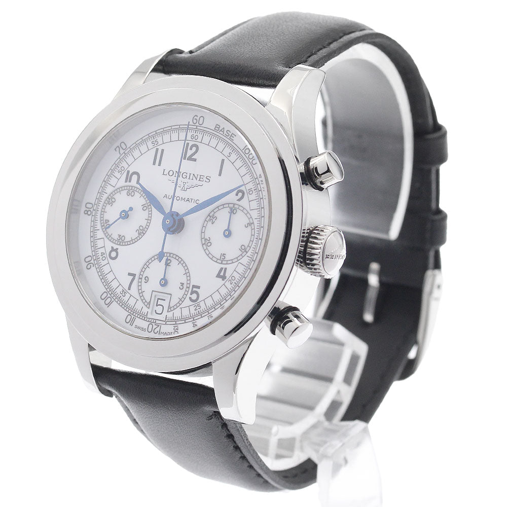 LONGINES Heritage 1942 L2.768.4 Chronograph white Dial Automatic Men's_963234