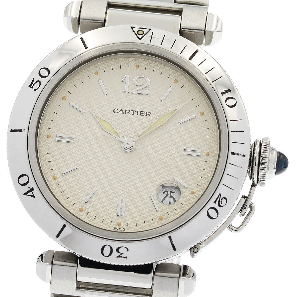 CARTIER Pasha 38MM W3102755 Date Silver Dial Automatic Men's Watch_963331