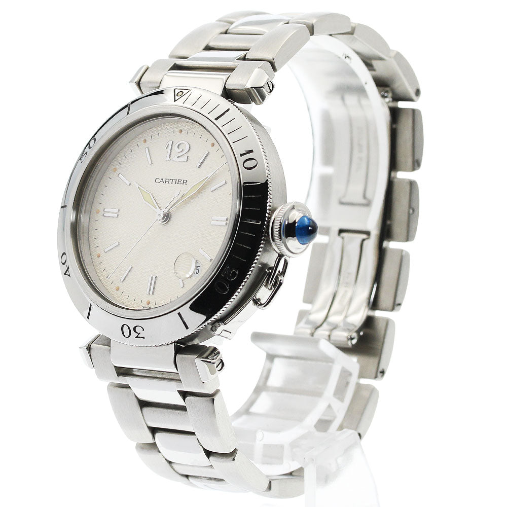 CARTIER Pasha 38MM W3102755 Date Silver Dial Automatic Men's Watch_963331