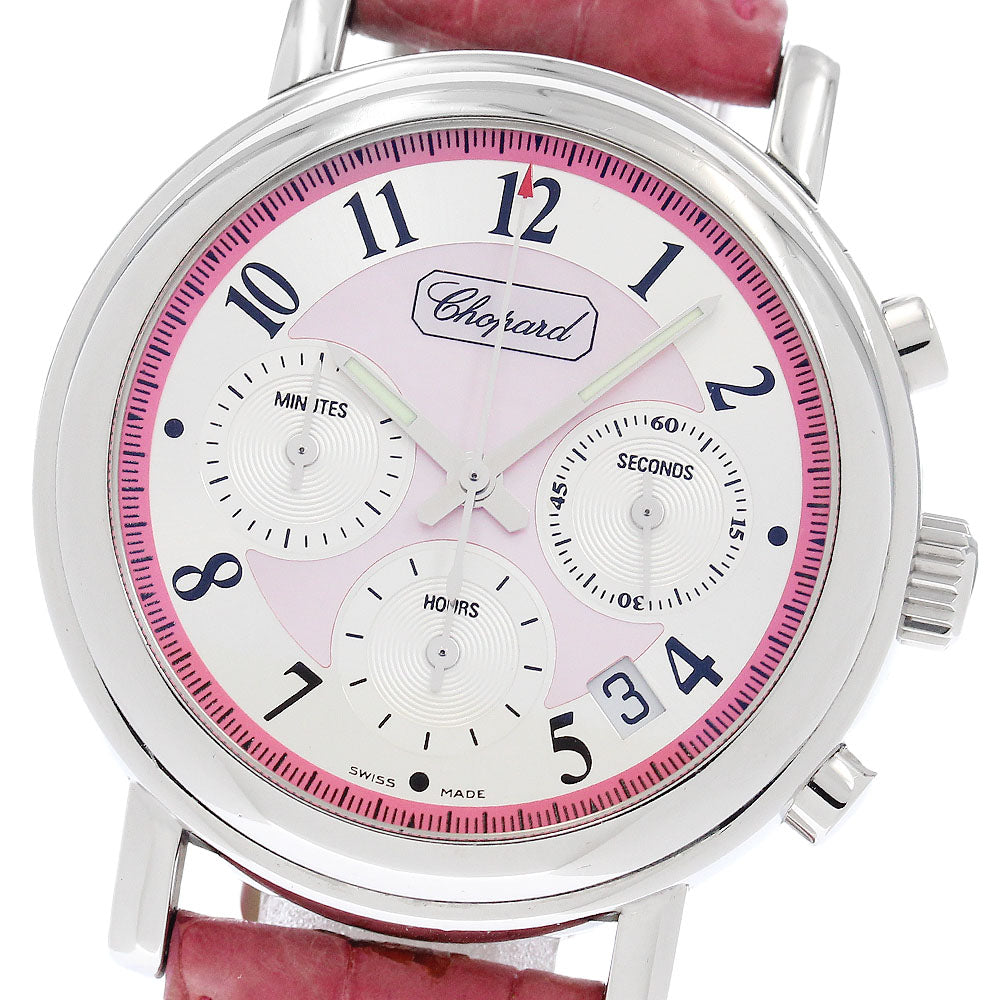 Chopard Mille Miglia Elton John 8331 Date Chronograph Silver/Pink Shell Dial Automatic Men's Watch_963344