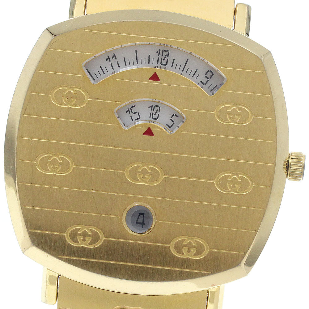 GUCCI Grip watch 157.3/YA157409 Date white Dial Quartz Men's Watch_963357