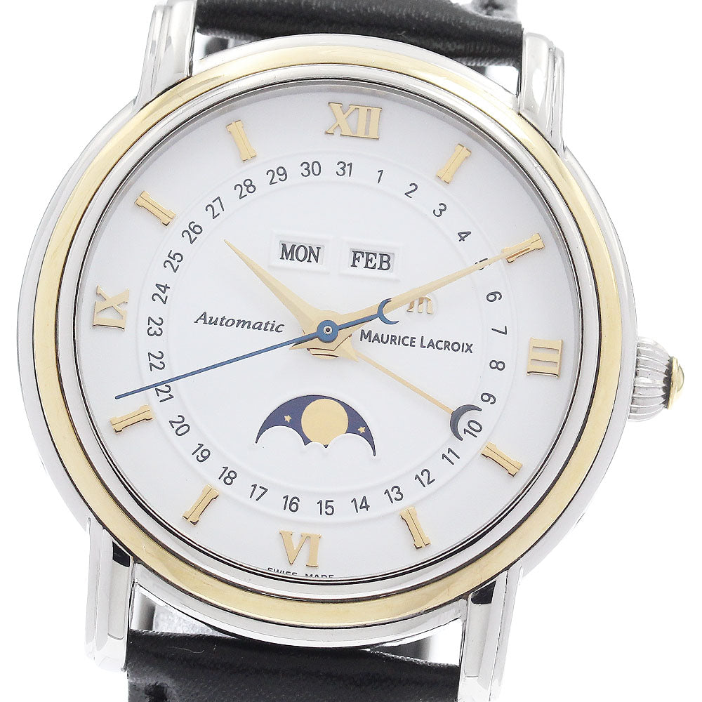 Maurice Lacroix Masterpiece MP6347 YG Bezel Triple Calendar AT Men's_963366