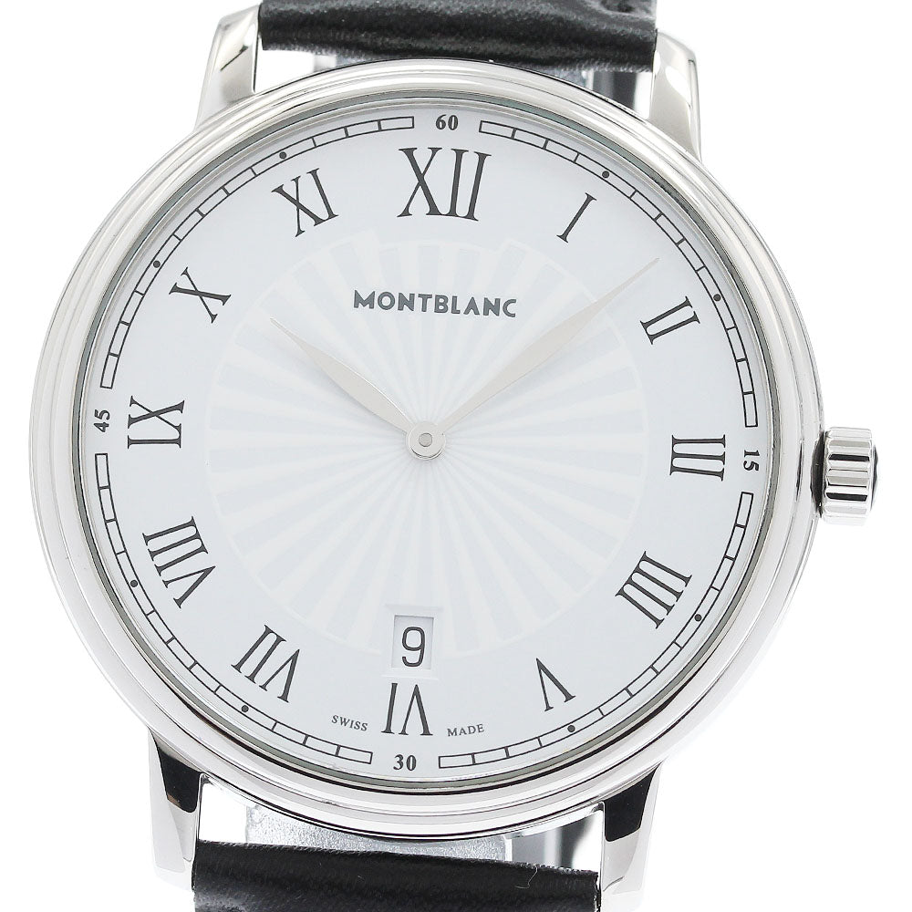 MONTBLANC Tradition 7336/112633 Date white Dial Quartz Men's Watch_963385