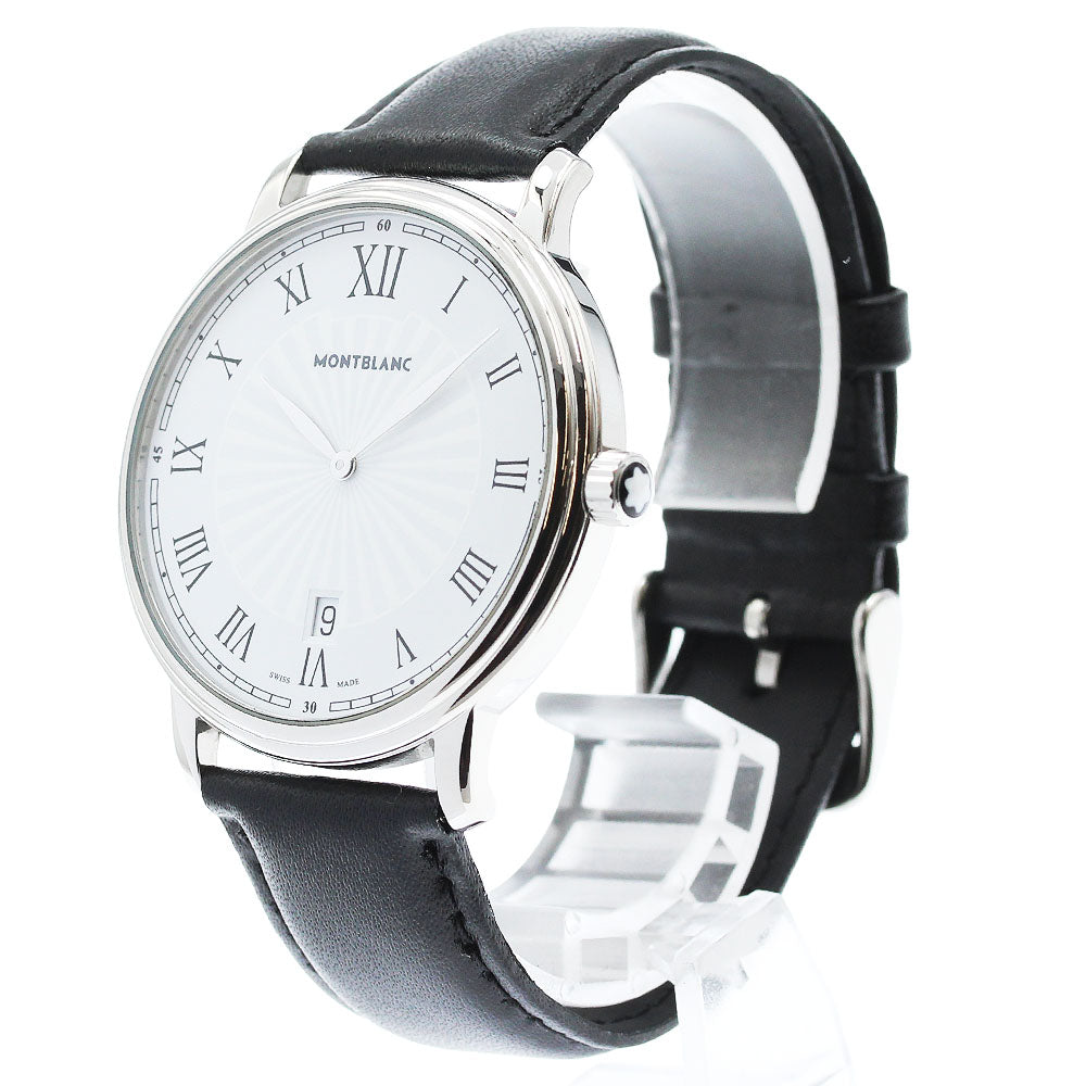 MONTBLANC Tradition 7336/112633 Date white Dial Quartz Men's Watch_963385