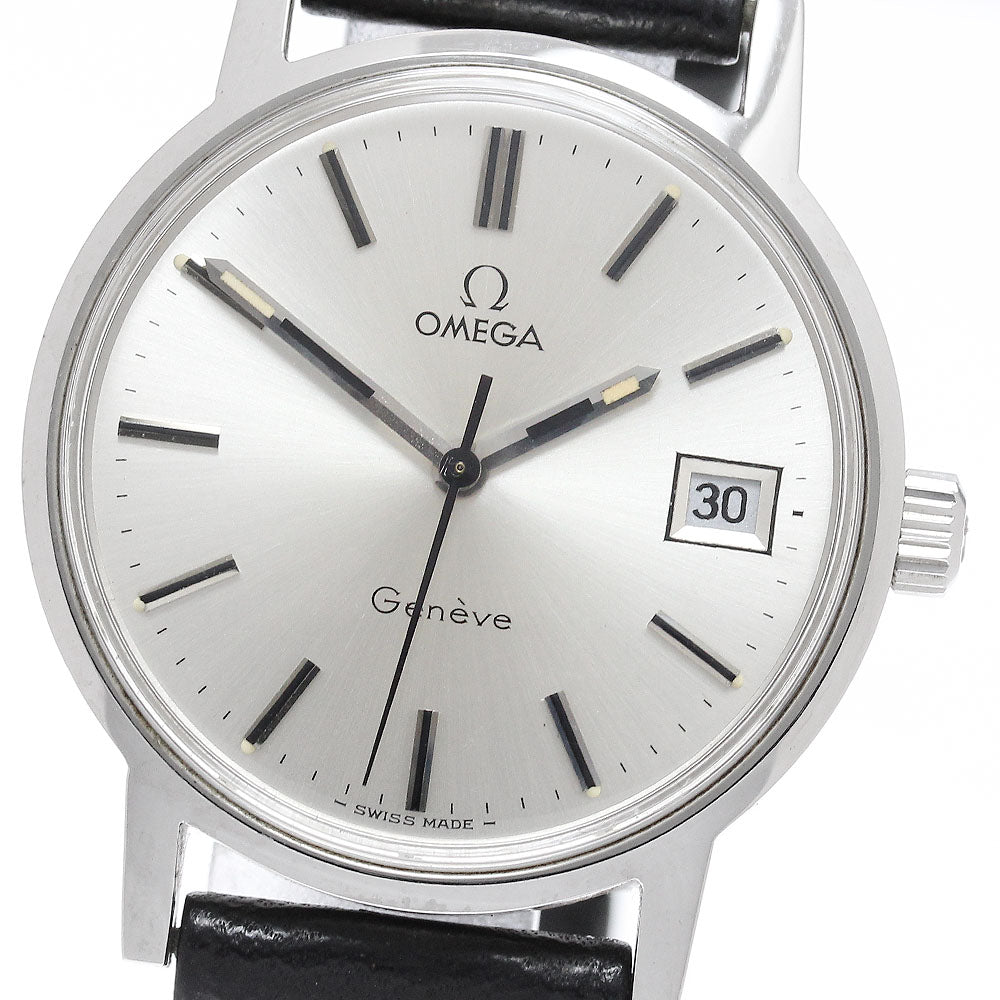 OMEGA Geneve 136.0098 Date Cal.613 Silver Dial Hand Winding Men's Watch_964071