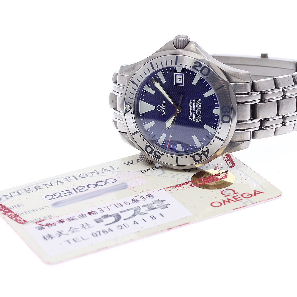 OMEGA Seamaster300 2231.80 Date blue Dial Automatic Men's Watch_964077