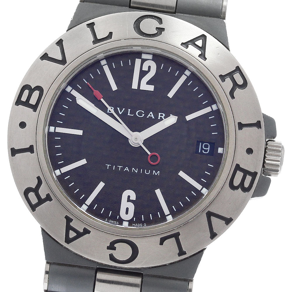 BVLGARI Diagono Titanium TI38TA Date black Dial Automatic Men's Watch_964252