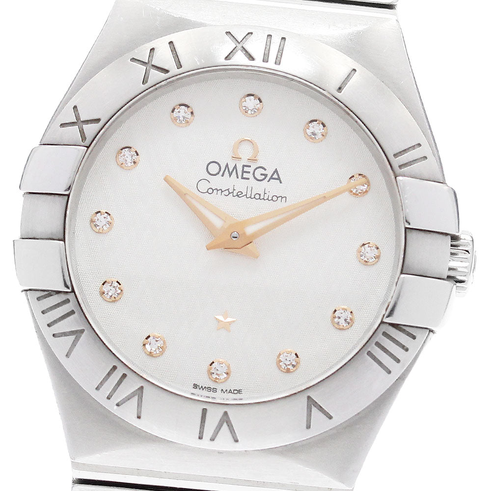 OMEGA Constellation 123.10.27.60.52.001 12P diamond Quartz Ladies Watch_964929