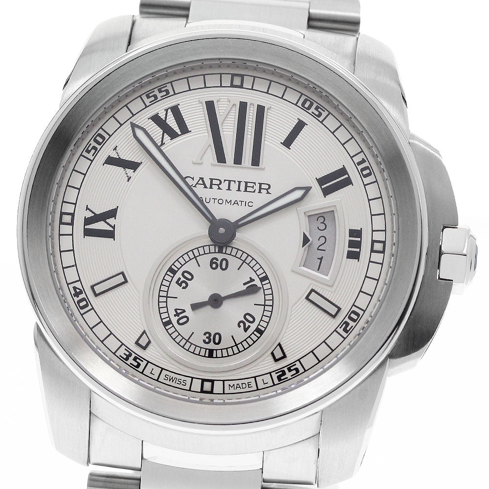 CARTIER Calibre de Cartier W7100015 Silver Dial Automatic Men's Watch_965057