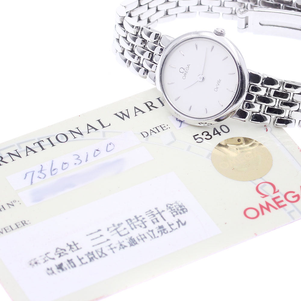 OMEGA De Ville 7560.31 Silver Dial Quartz Ladies Watch_965084