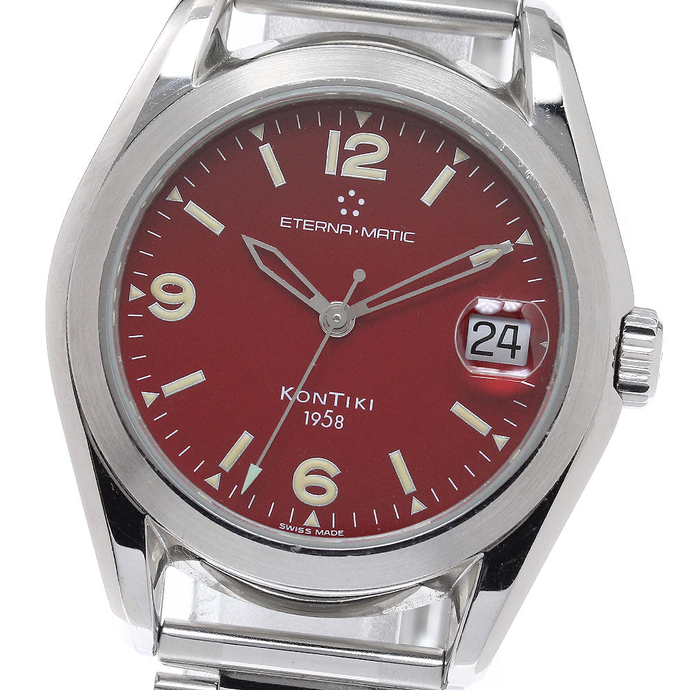 Eterna Eternamatic Kontiki 1958 1571.41 Red Dial Automatic Men's Watch_965101