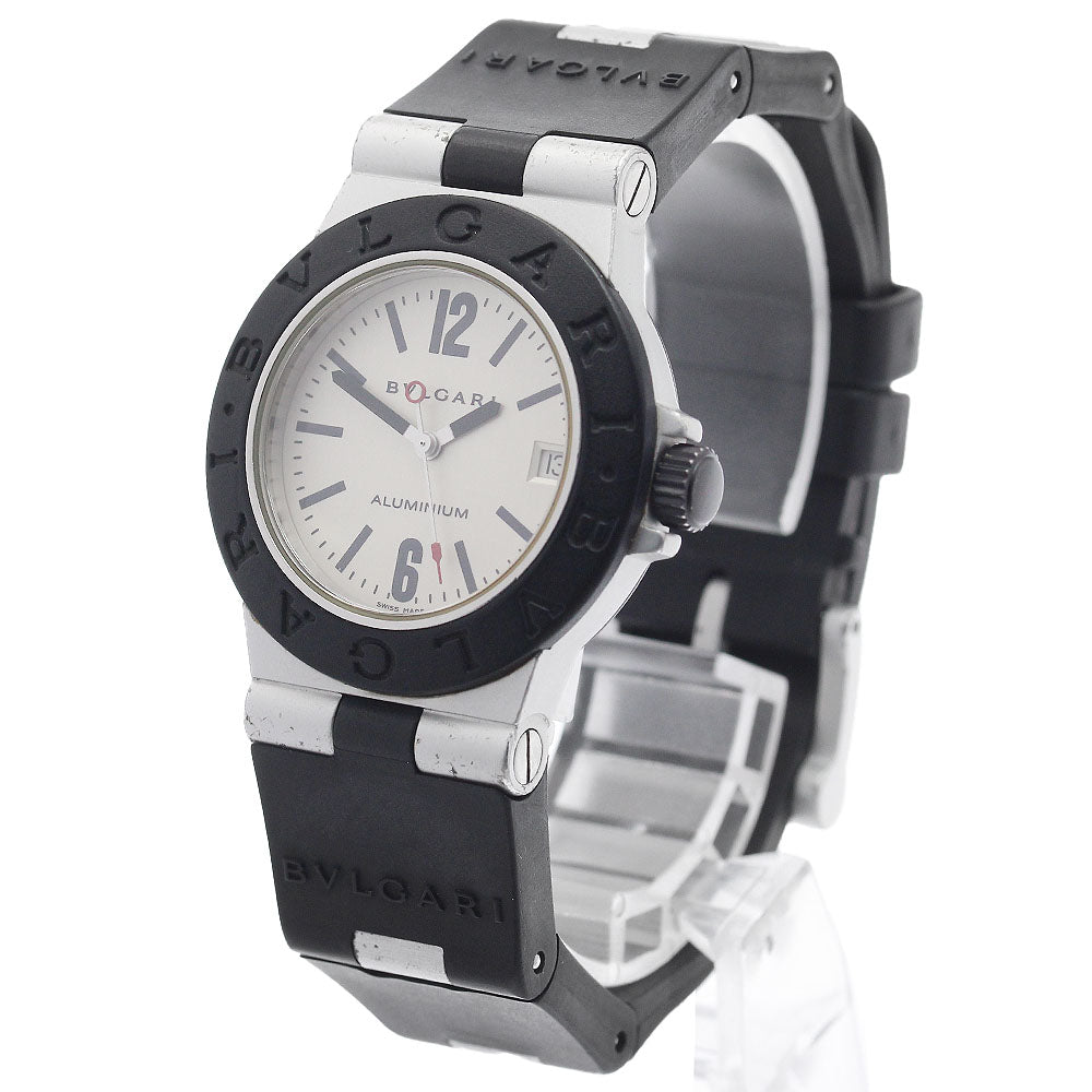 BVLGARI aluminum AL32A Date Silver Dial Quartz Boy's Watch_965102