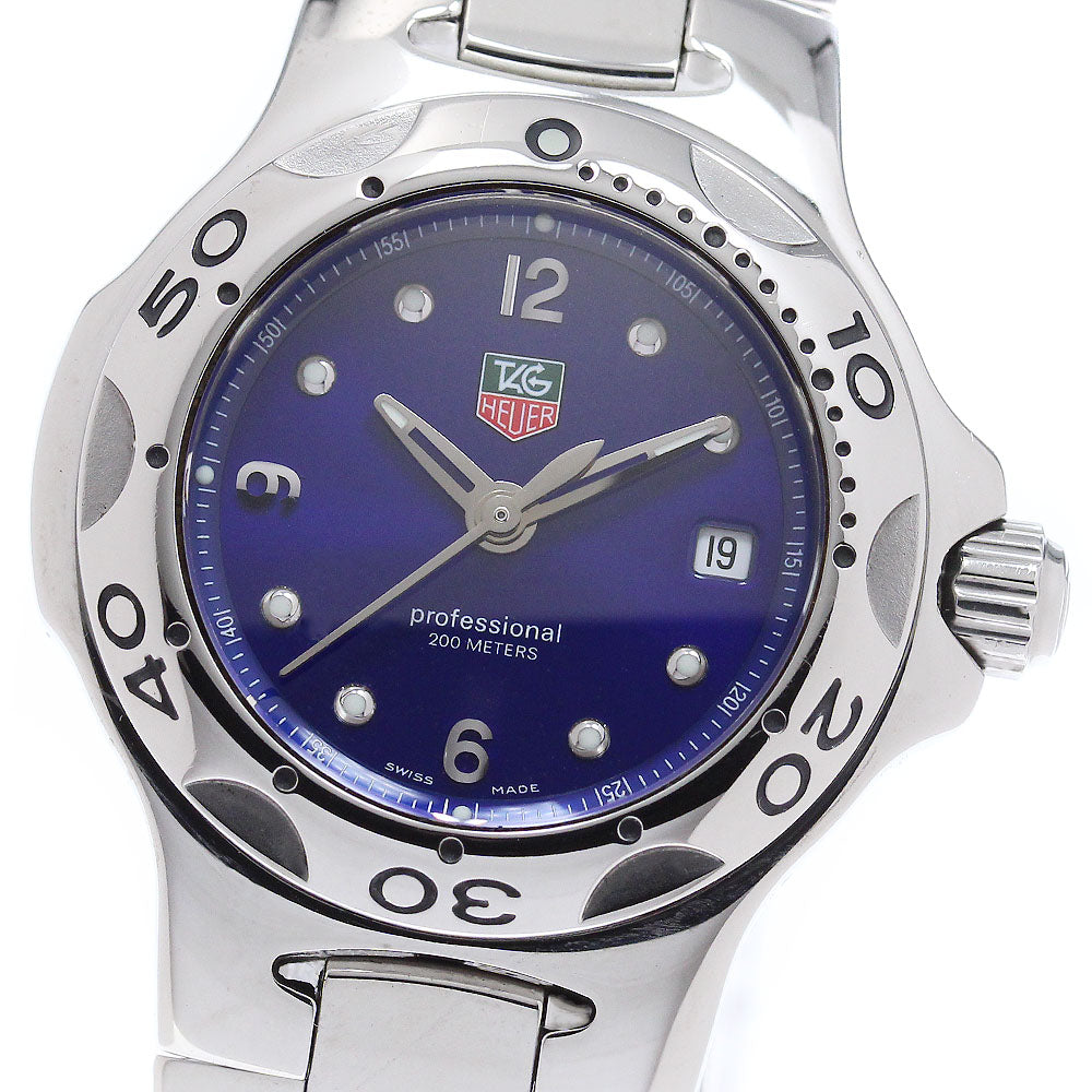 TAG HEUER Kirium Professional WL1316-0 Date blue Dial Quartz Ladies Watch_965227
