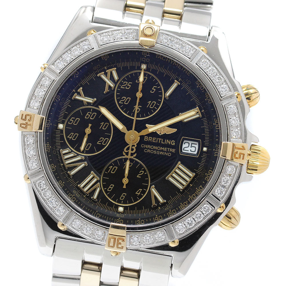 BREITLING Crosswind B13355 YG2 tone chronograph Automatic Men's Watch_965272
