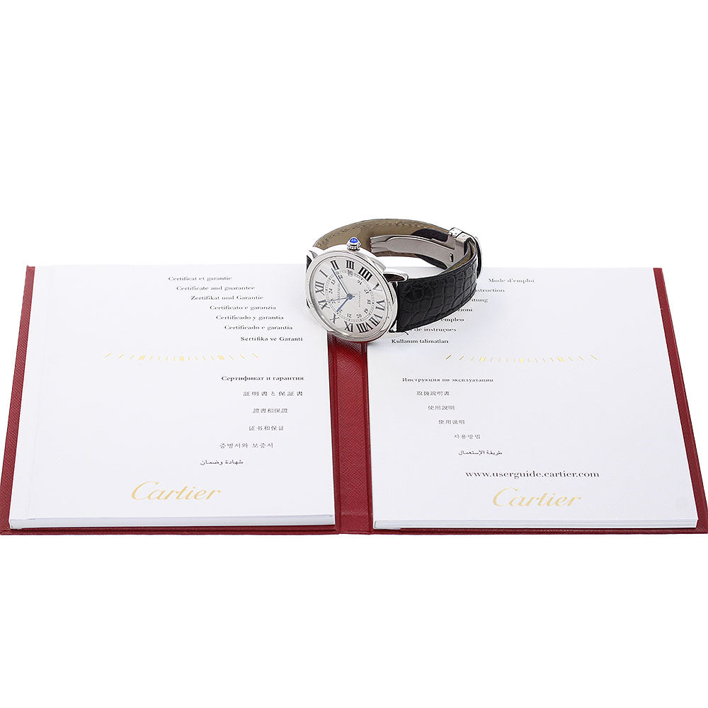CARTIER Ronde Solo XL W6701010 Date Silver Dial Automatic Men's Watch_965321