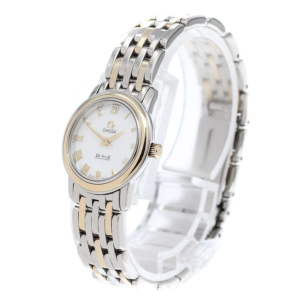 OMEGA De Ville 4370.71 White shell Dial Quartz Ladies Watch_965341