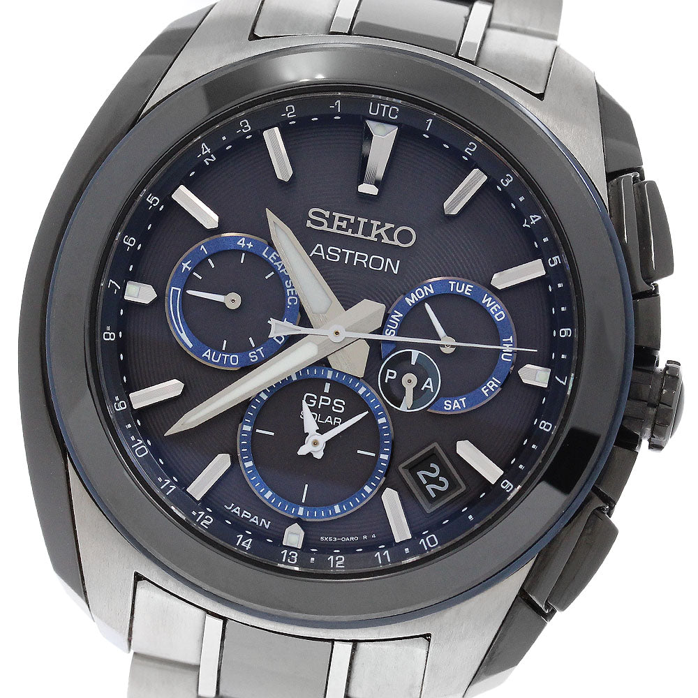 SEIKO Astron SBXC059/5X53-0AX0 black Dial Solar Powered Radio Men's Watch_965490