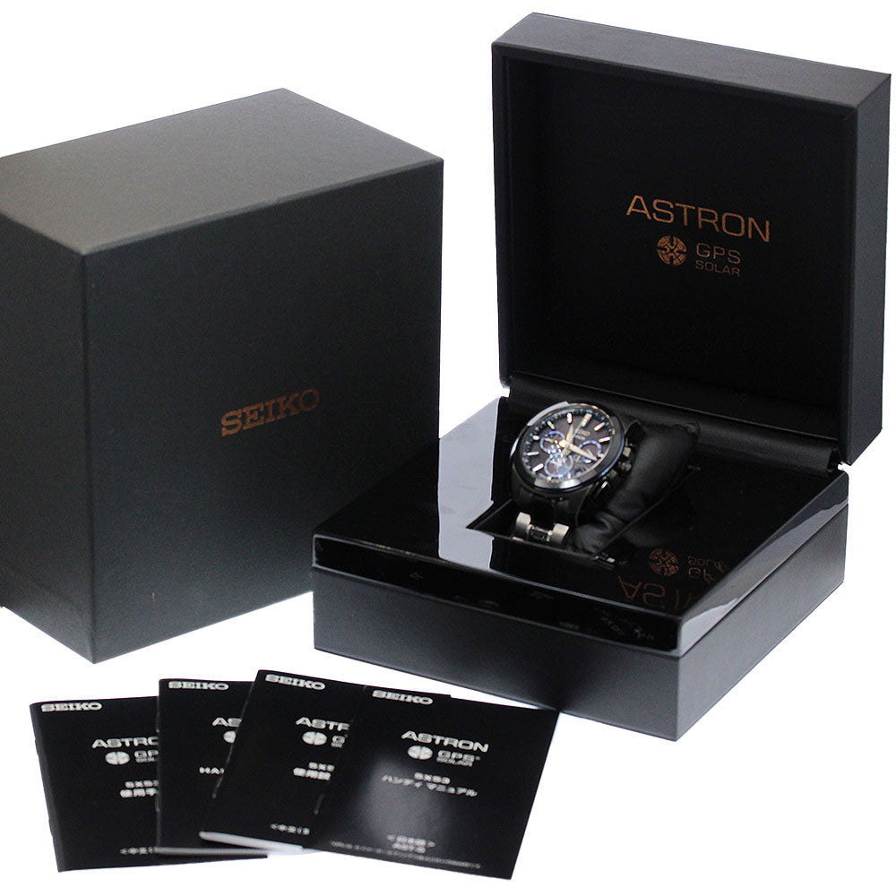 SEIKO Astron SBXC059/5X53-0AX0 black Dial Solar Powered Radio Men's Watch_965490