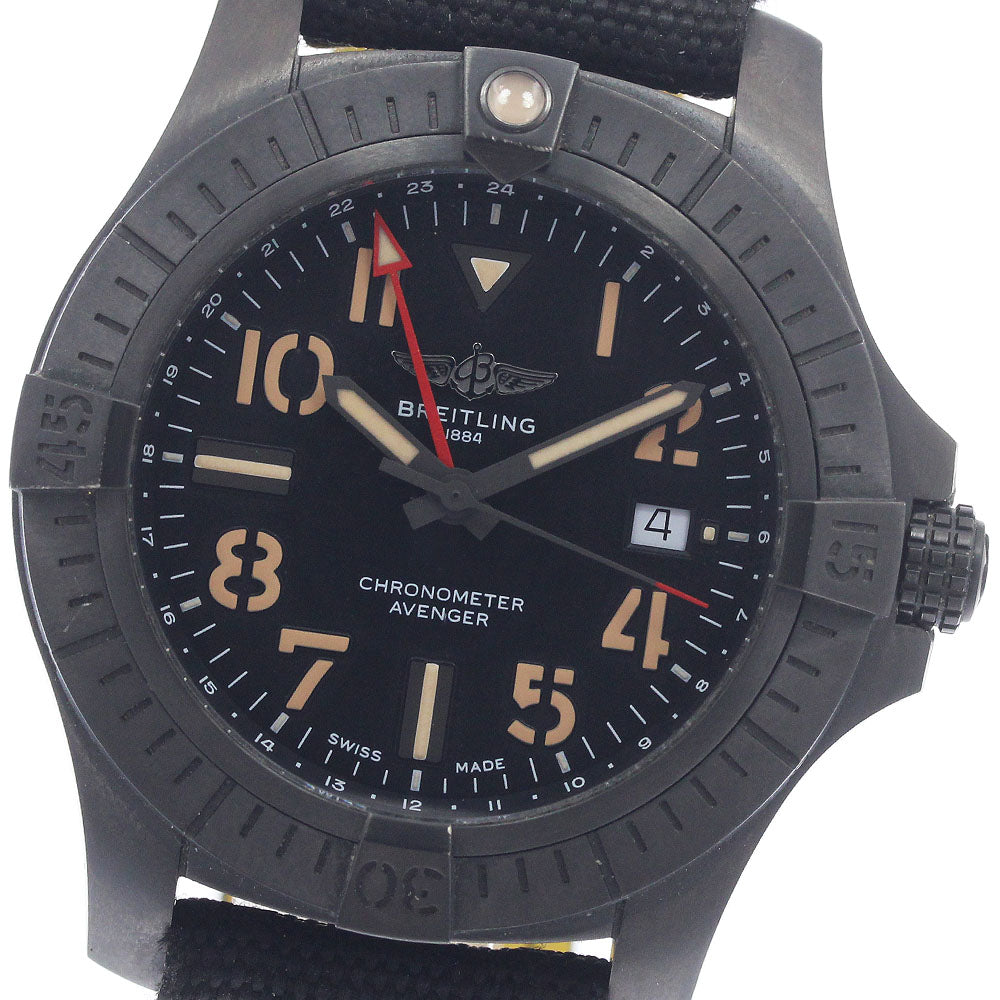 BREITLING Avenger GMT 45 Night Mission V32395 black Dial Automatic Men's_965552