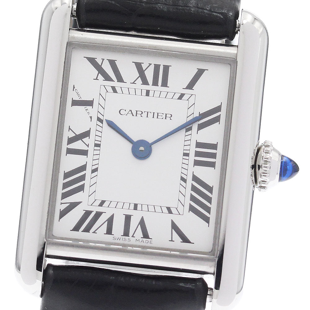 CARTIER tank mast SM WSTA0060 Silver Dial Solar Powered Ladies Watch_965560