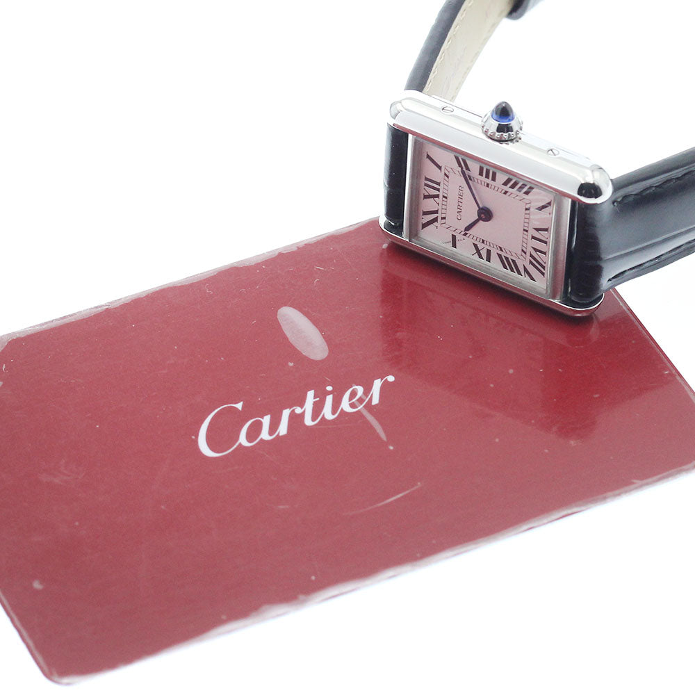 CARTIER tank mast SM WSTA0060 Silver Dial Solar Powered Ladies Watch_965560
