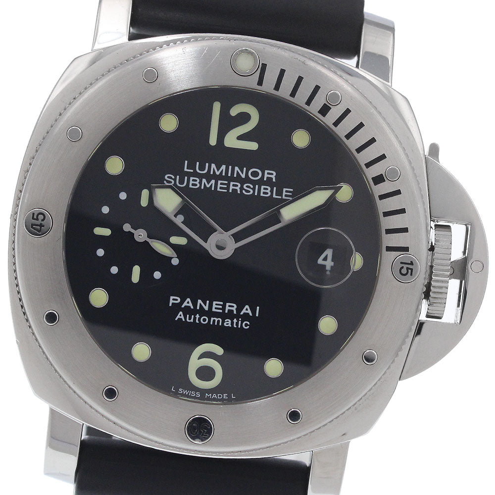 PANERAI Luminor Submersible PAM00024 Date Small Second black Dial Automatic Men's Watch_965565