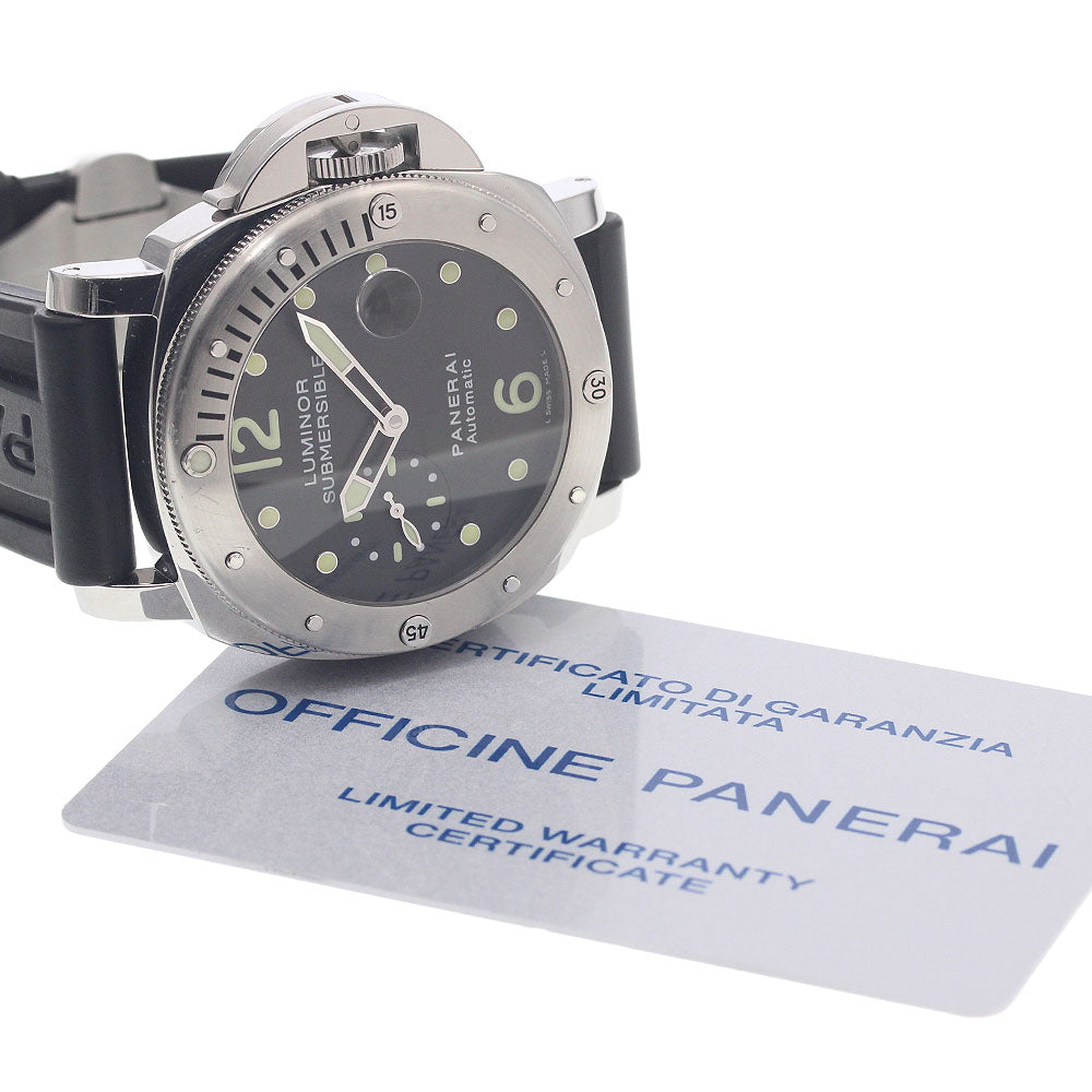 PANERAI Luminor Submersible PAM00024 Date Small Second black Dial Automatic Men's Watch_965565