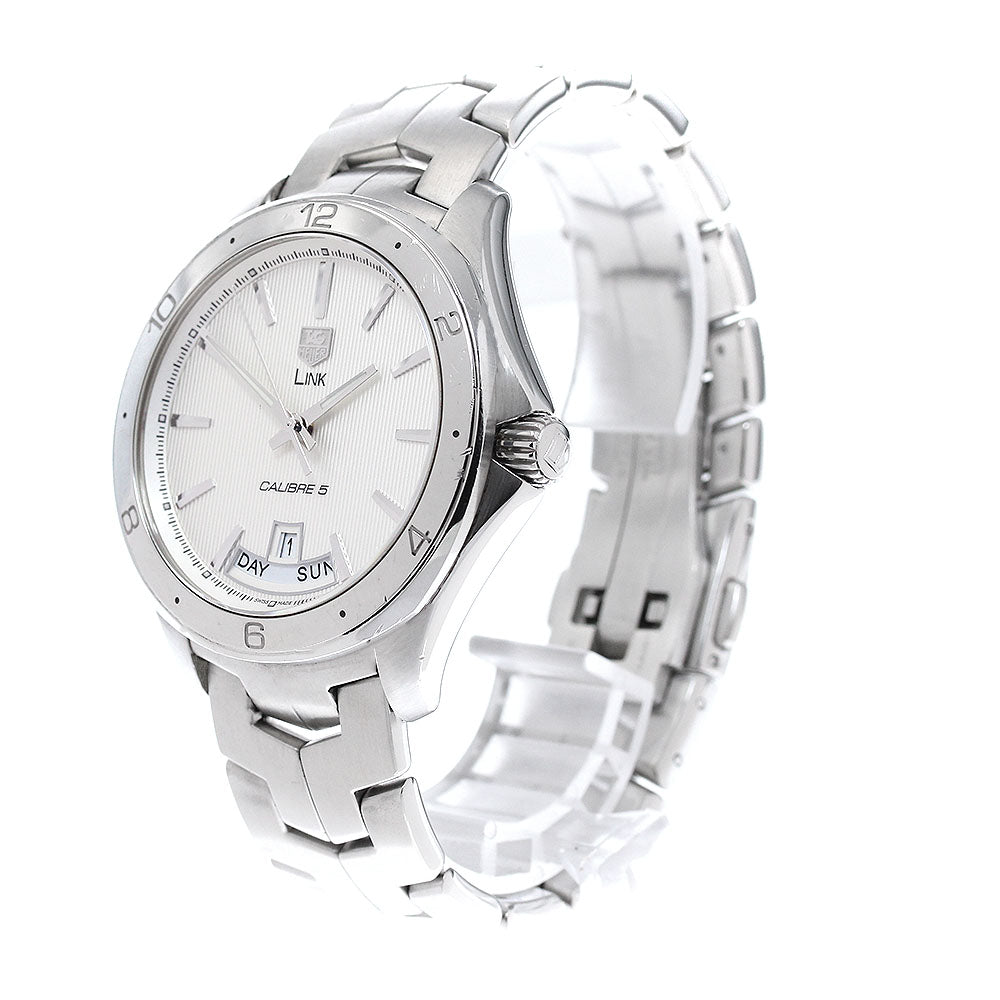 TAG HEUER Link WAT2011 Day date Silver Dial Automatic Men's Watch_965570