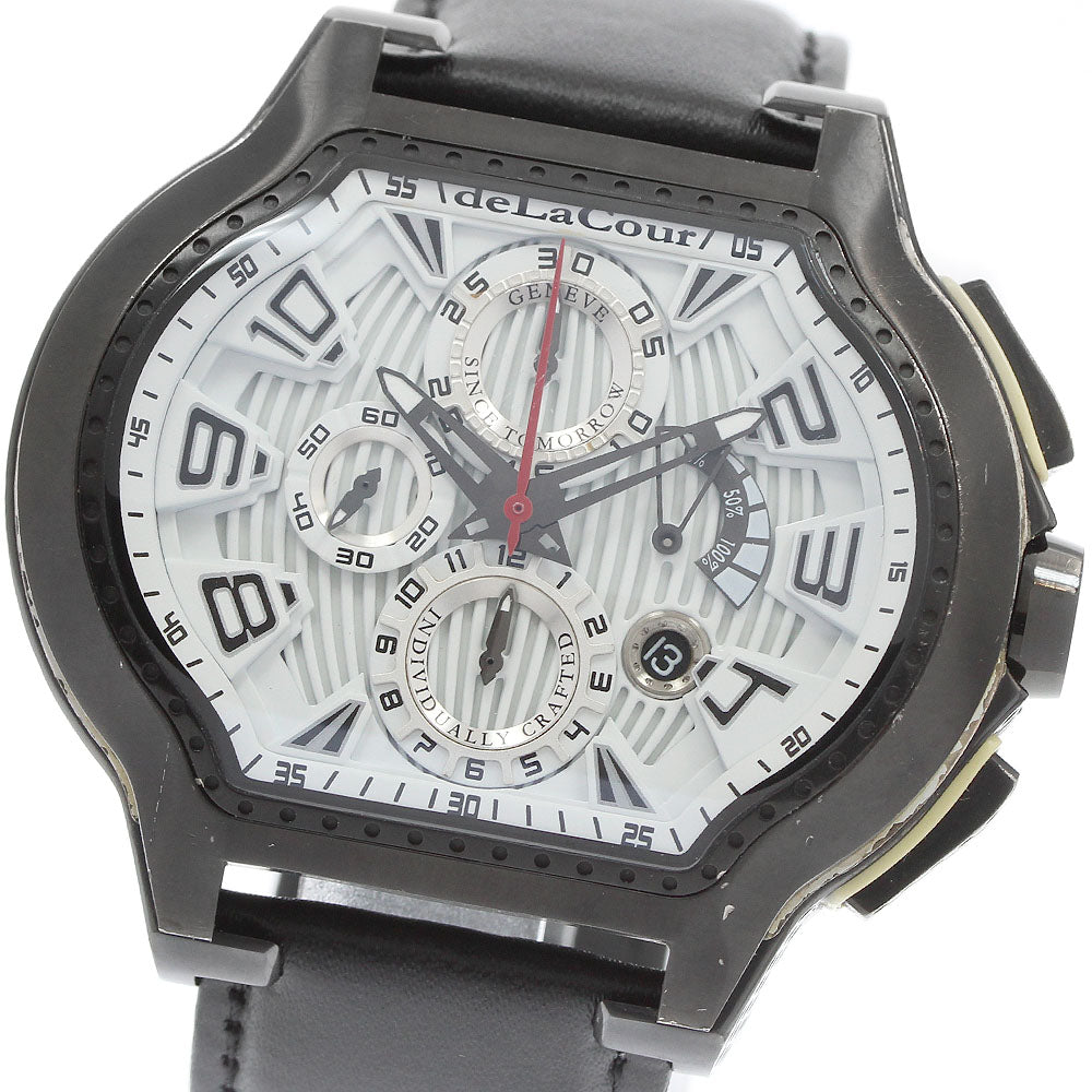 deLaCour city episode Chronograph white Dial Automatic Men's Watch_965663