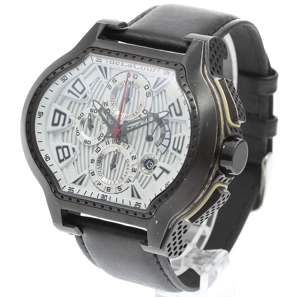deLaCour city episode Chronograph white Dial Automatic Men's Watch_965663