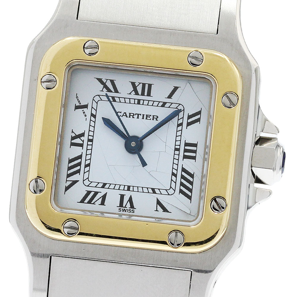 CARTIER Santos Galbe SM Godron's Breath white Dial Automatic Ladies Watch_965707