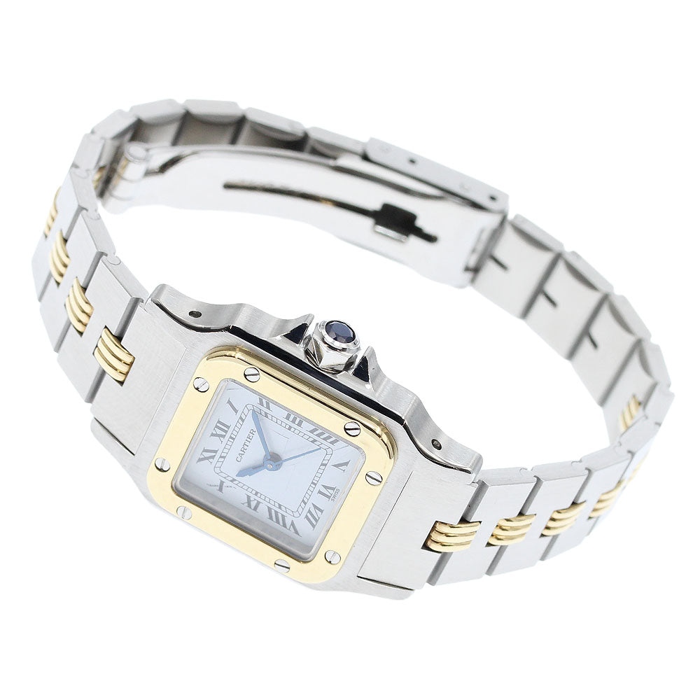 CARTIER Santos Galbe SM Godron's Breath white Dial Automatic Ladies Watch_965707