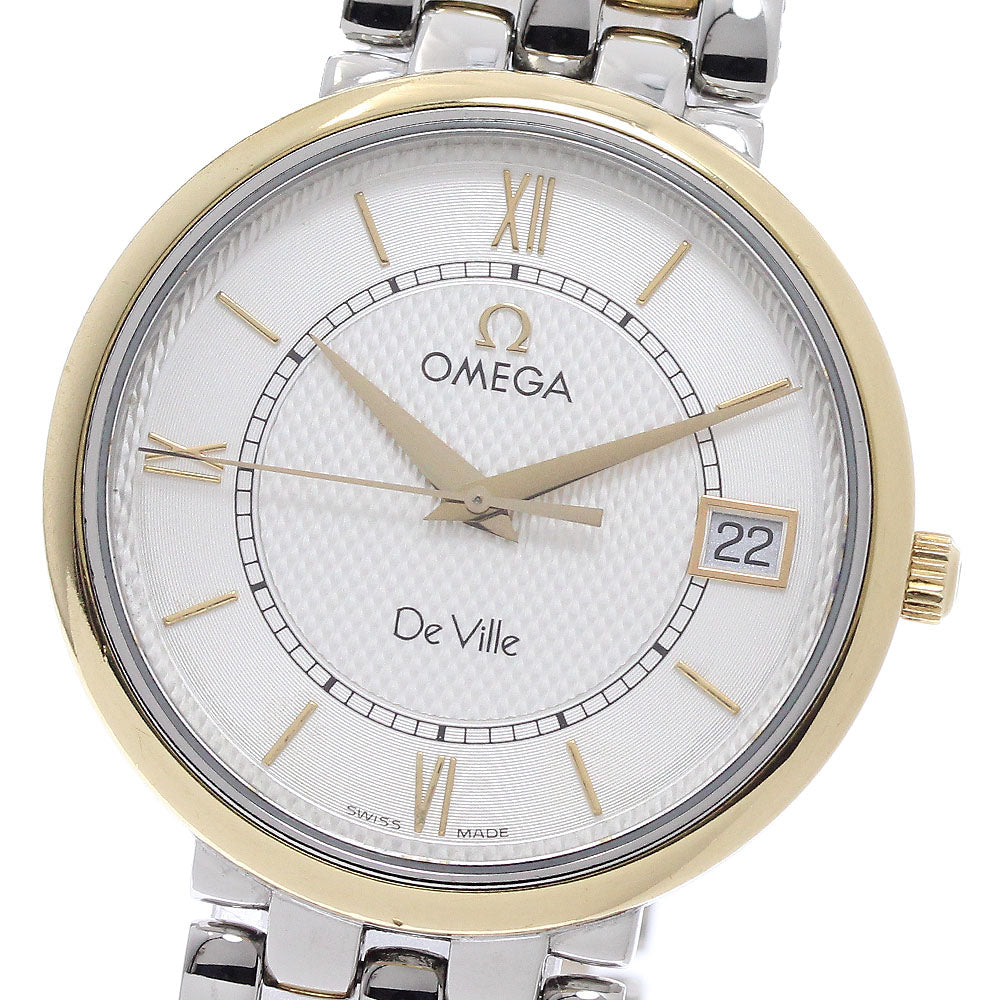 OMEGA De Ville Prestige 7314.31 Date Silver Dial Quartz Men's Watch_965782