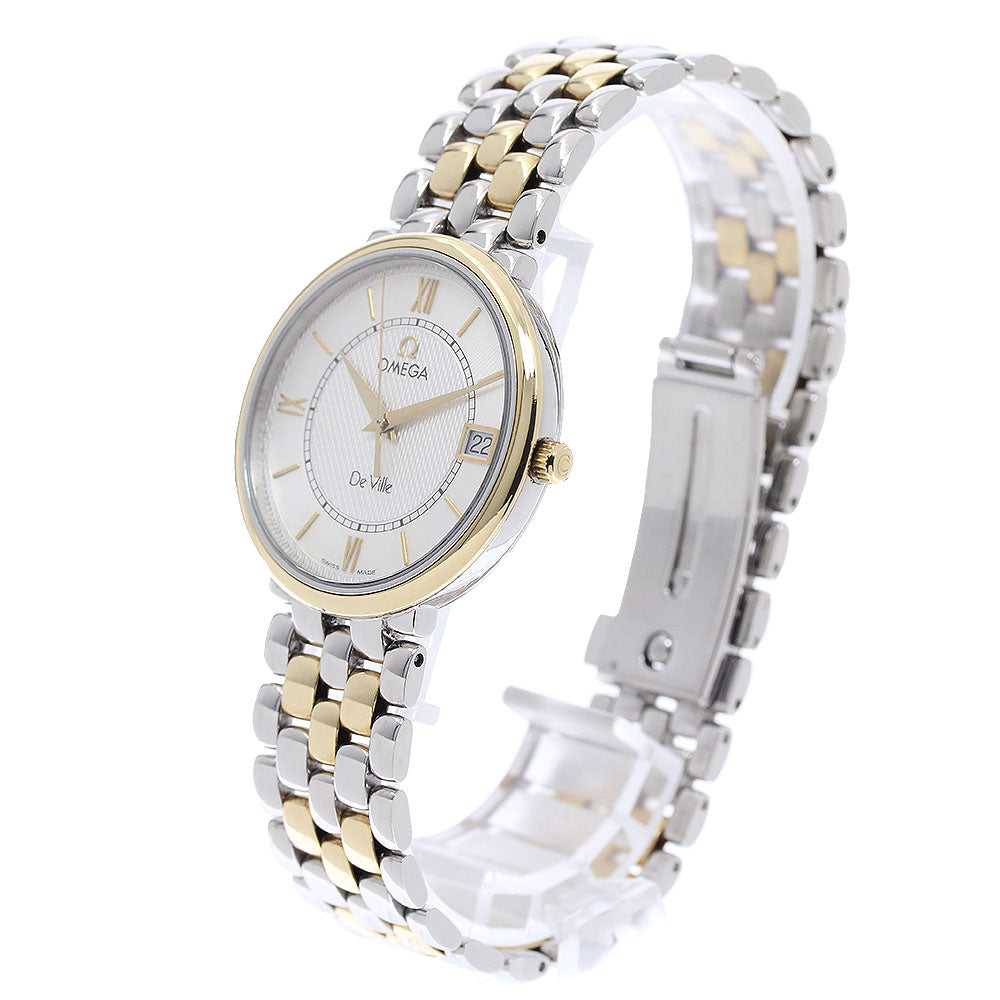 OMEGA De Ville Prestige 7314.31 Date Silver Dial Quartz Men's Watch_965782