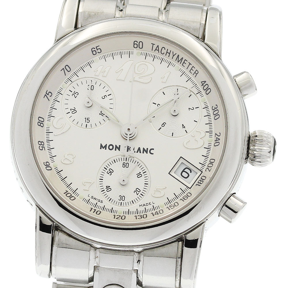 MONTBLANC Meisterstic 7039 Chronograph Silver Dial Quartz Ladies Watch_965803