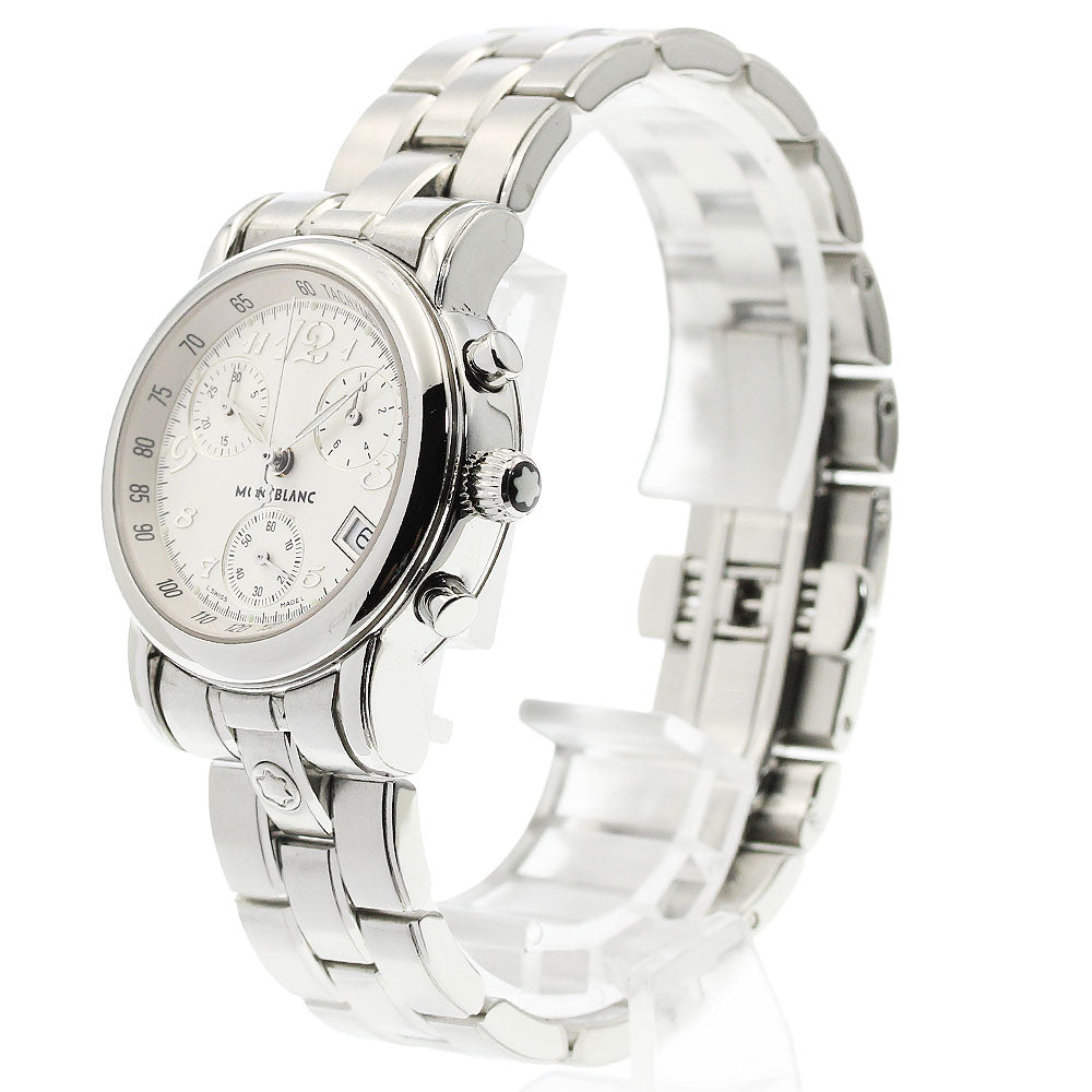 MONTBLANC Meisterstic 7039 Chronograph Silver Dial Quartz Ladies Watch_965803