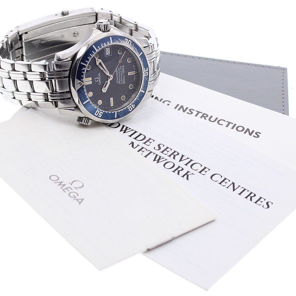 OMEGA Seamaster Diver 300M 2551.80 Date Navy Dial Automatic Boy's Watch_965807