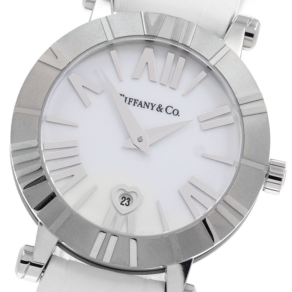 TIFFANY&Co. Atlas Dome Z1300.11.11A20A71A Date white Dial Quartz Ladies Watch_966236