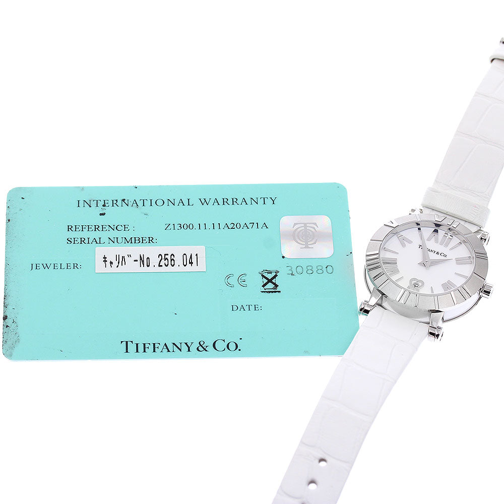 TIFFANY&Co. Atlas Dome Z1300.11.11A20A71A Date white Dial Quartz Ladies Watch_966236