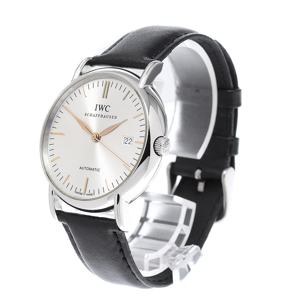 IWC SCHAFFHAUSEN Portofino IW356307 Date Silver Dial Automatic Men's_966490