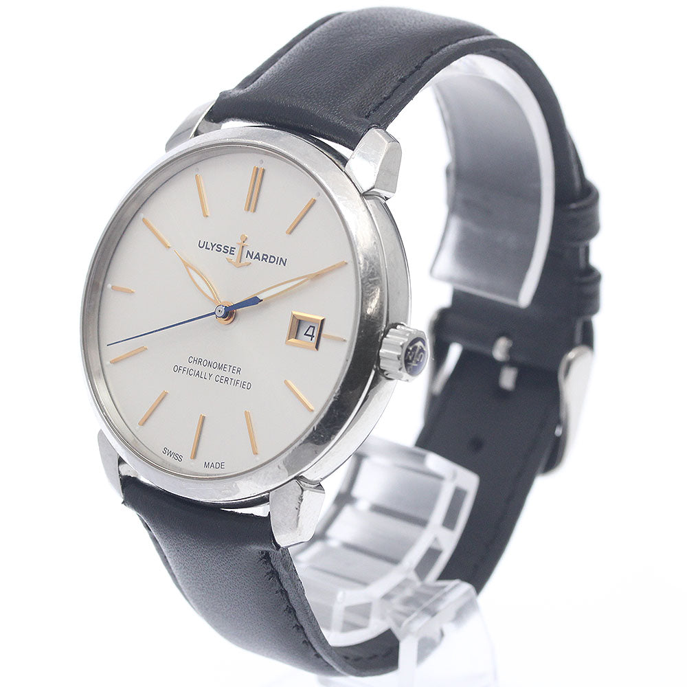 Ulysse Nardin Classico 8153-111-2190 Date Silver Dial Automatic Men's_966496