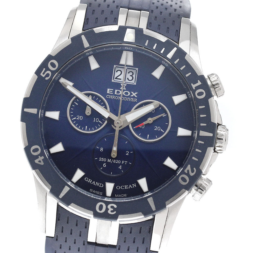 EDOX Grand Ocean 10022 Chronograph Diver Big Date Quartz Men's Watch_966533