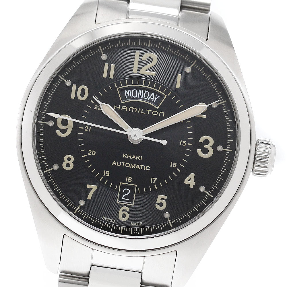 HAMILTON Khaki field H705051 Day date black Dial Automatic Men's Watch_966697