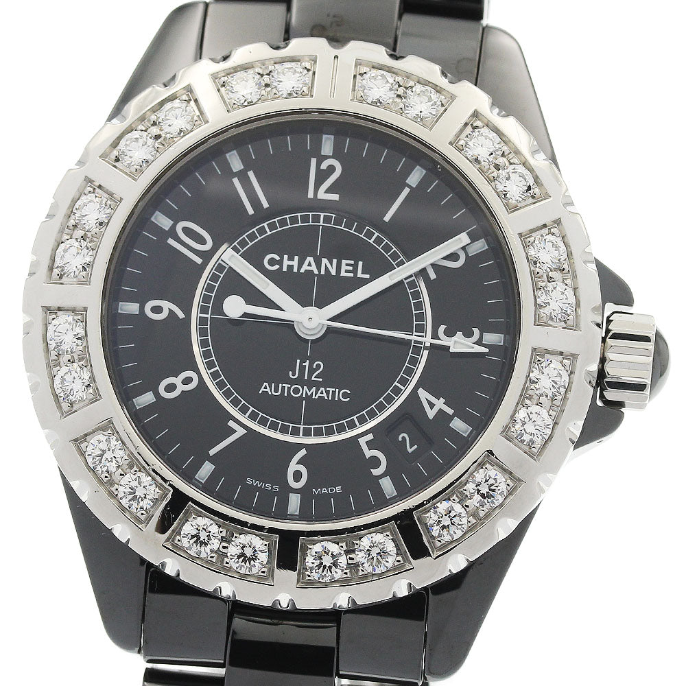 CHANEL J12 H1174 Diamond Bezel black Dial Automatic Men's Watch_966753