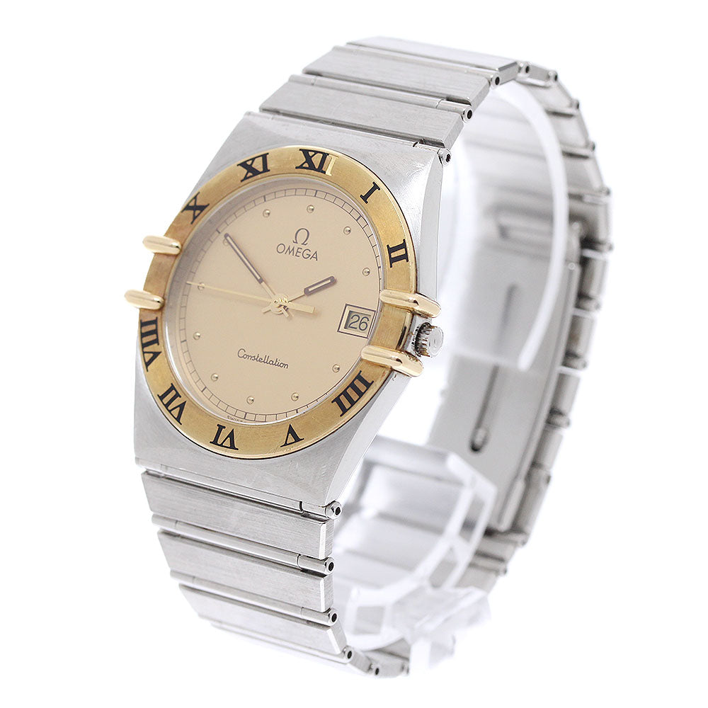 OMEGA Constellation Date gold Dial Quartz Men's Watch_966791