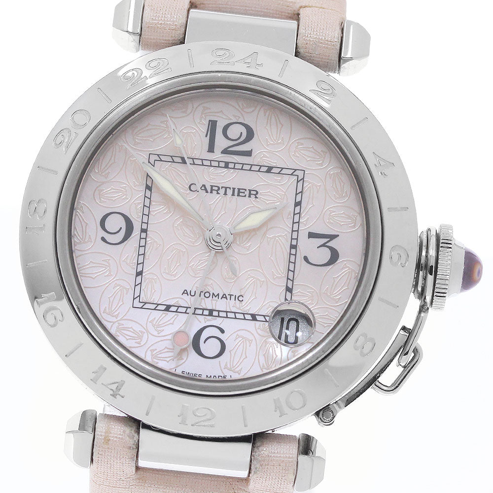 CARTIER Pasha C Meridian W3107099 Christmas Limited GMT Pink shell Dial Automatic Ladies Watch_967115