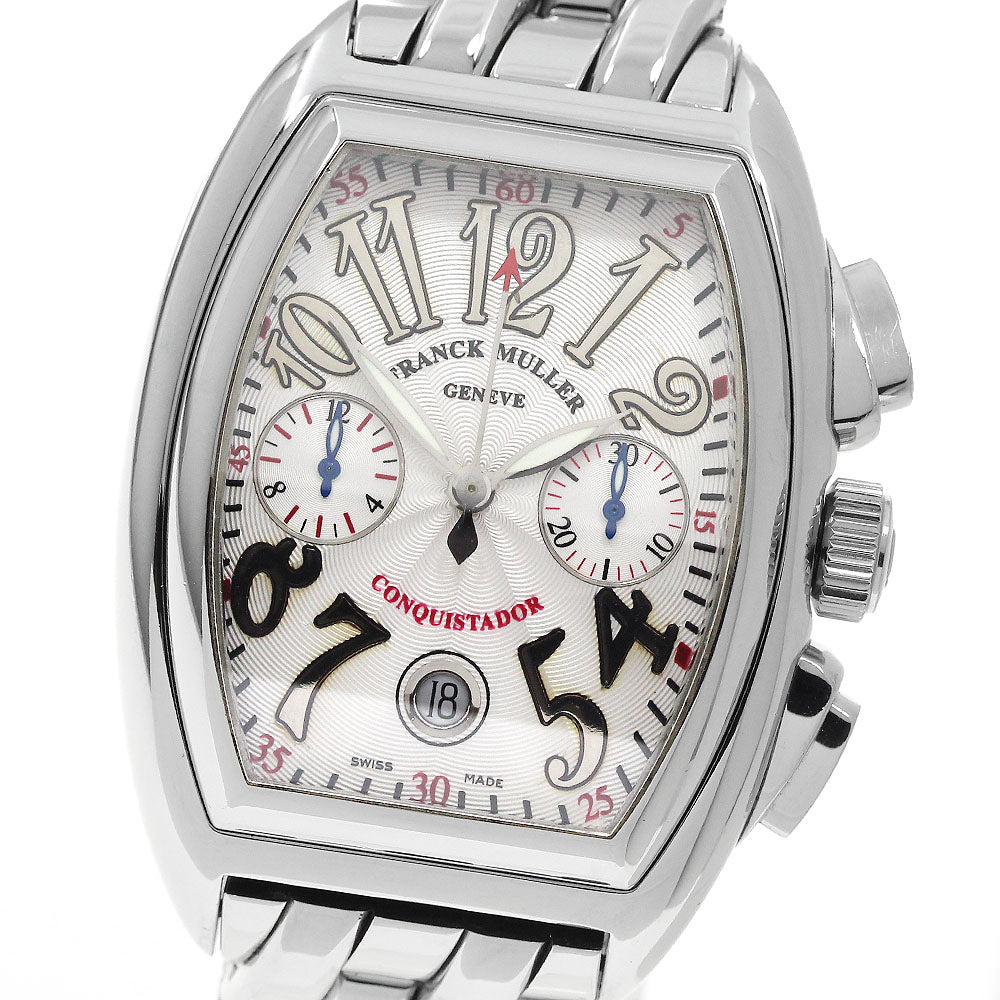FRANCK MULLER Conquistador 8002CC Chronograph Silver Dial Automatic Men's_967445