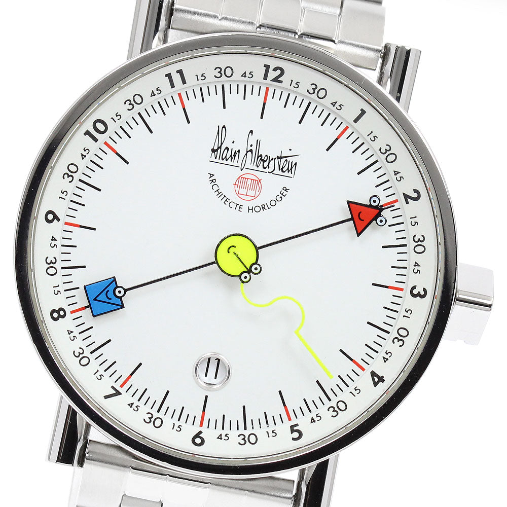Alain Silberstein Pict Date white Dial Automatic Men's Watch_967624