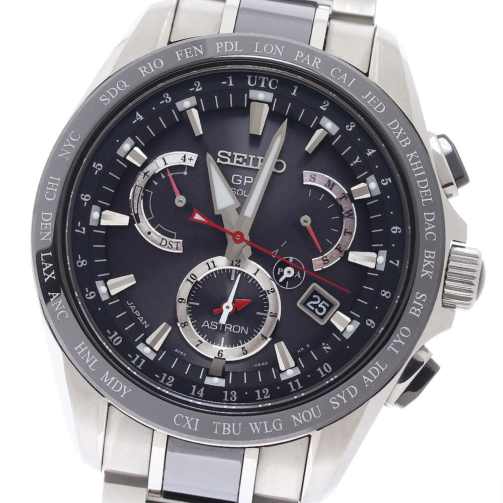 SEIKO Astron SBXB041/8X53-0AB0-2 Solar Powered Radio Men's Watch_967816