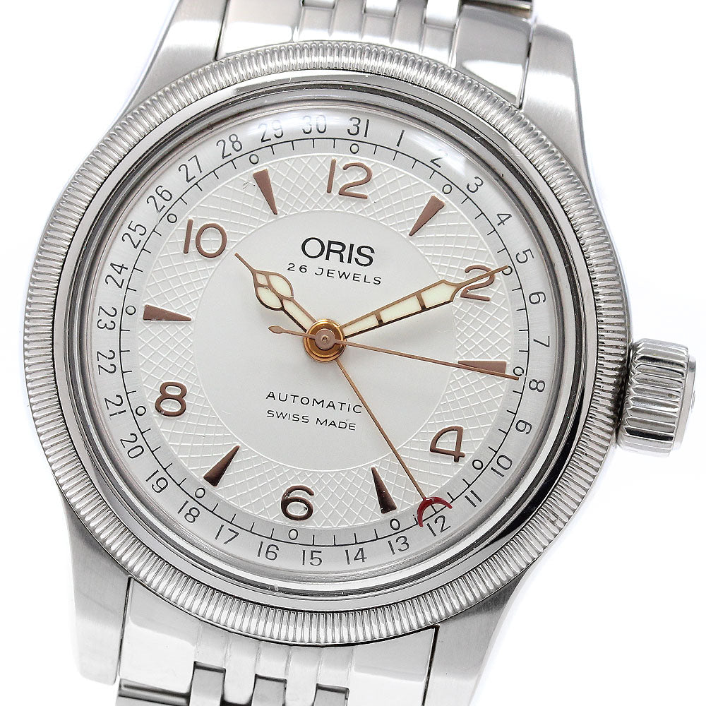 ORIS Pointer date 7543 Big crown Silver Dial Automatic Men's Watch_968044